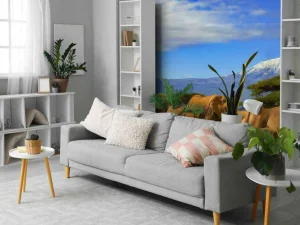 Best Olifanten met de Kilimanjaro berg op de achtergrond fotobehang Dieren