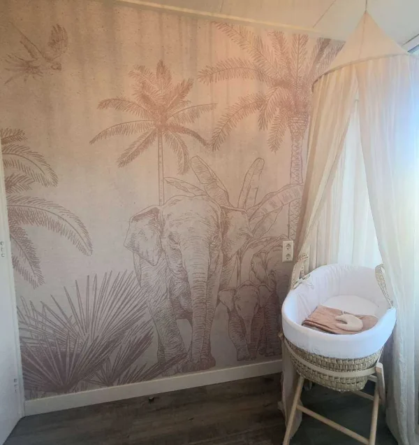 New Olifanten taupe Kinderkamer | Dieren