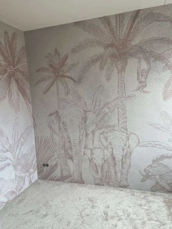 New Olifanten taupe Kinderkamer | Dieren