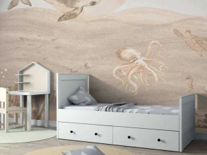 Sale Onderwater wereld in taupe Kinderkamer | Dieren