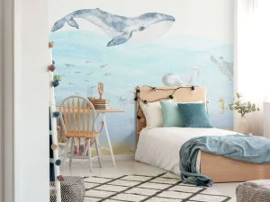 Outlet Onderwaterwereld met een walvis Kinderkamer | Dieren