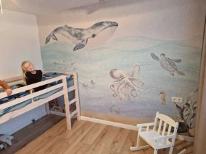 Outlet Onderwaterwereld met een walvis Kinderkamer | Dieren