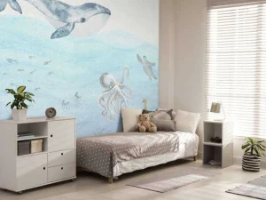 Outlet Onderwaterwereld met een walvis Kinderkamer | Dieren