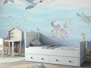 Outlet Onderwaterwereld met een walvis Kinderkamer | Dieren