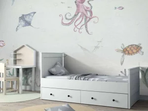 Clearance Onderwaterwereld van waterverf Kinderkamer