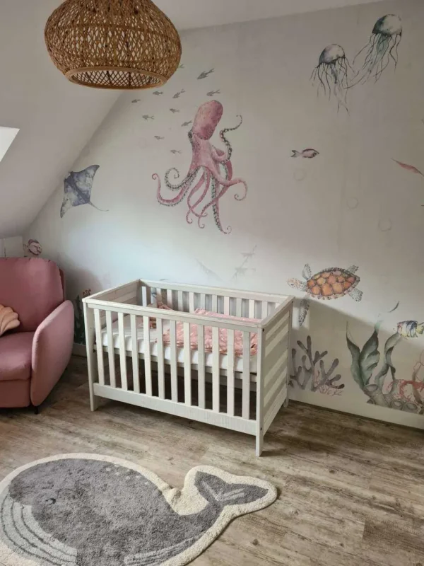 Clearance Onderwaterwereld van waterverf Kinderkamer