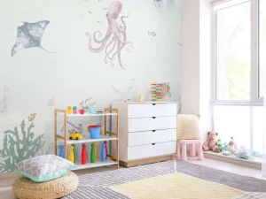 Clearance Onderwaterwereld van waterverf Kinderkamer