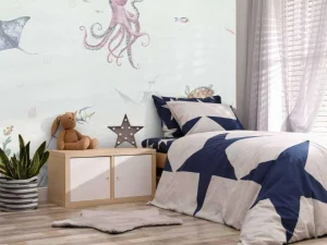 Clearance Onderwaterwereld van waterverf Kinderkamer