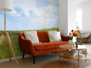 Best Open veld met Hond Engel wolk fotobehang Kinderkamer | Dieren