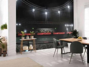 New Openlucht MMA arena fotobehang Tienerkamer | Sport