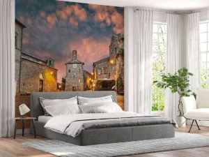 Discount Oud gezellig Italiaans dorpje genaamd Sovana fotobehang Architectuur