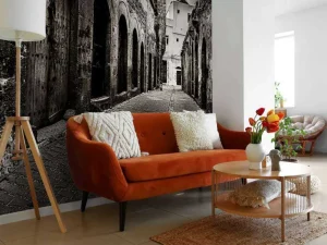 Sale Oud straatje in Mardin fotobehang Architectuur