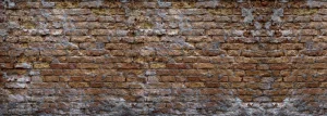 New Oude bakstenen muur fotobehang Gang