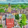 Outlet Oude gedeelte van Maastricht fotobehang Architectuur