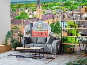 Outlet Oude gedeelte van Maastricht fotobehang Architectuur