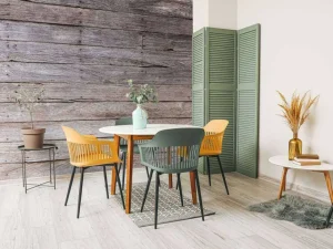 Online Oude houten planken fotobehang Hobbykamer | Gang