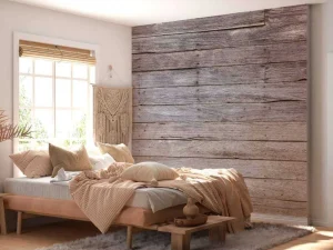 Online Oude houten planken fotobehang Hobbykamer | Gang