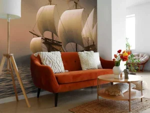 Best Oude zeilboot fotobehang Kinderkamer | Transport