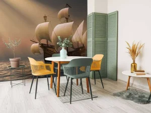 Best Oude zeilboot fotobehang Kinderkamer | Transport