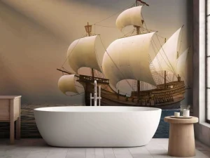 Best Oude zeilboot fotobehang Kinderkamer | Transport