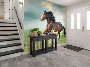 Fashion Paard aan het rennen fotobehang Dieren