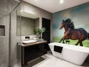 Fashion Paard aan het rennen fotobehang Dieren