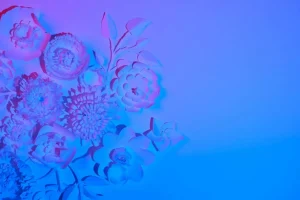 Online Paars modern kunstwerk fotobehang Tienerkamer | Bloemen