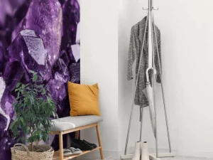 Clearance Paarse kristallen fotobehang Keuken | Gang