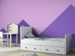 Online Paarse papierbergen fotobehang Kinderkamer | Babykamer