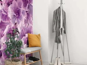 Online Paars-roze klaprozen design fotobehang Hobbykamer | Bloemen