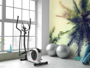 Sale Palmboom Bladeren Vintage fotobehang Bloemen