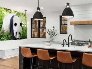 Online Panda in de natuur fotobehang Dieren