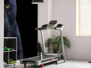 Fashion Panter met een zwarte achtergrond fotobehang Tienerkamer | Dieren