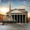 Discount Pantheon in Rome bij zonsondergang fotobehang Architectuur