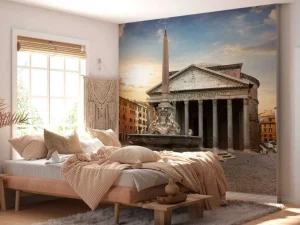 Discount Pantheon in Rome bij zonsondergang fotobehang Architectuur
