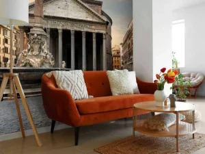 Discount Pantheon in Rome bij zonsondergang fotobehang Architectuur