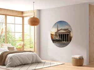Discount Pantheon in Rome bij zonsondergang fotobehang Architectuur