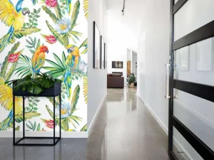 Fashion Papegaaien print fotobehang Tienerkamer | Dieren