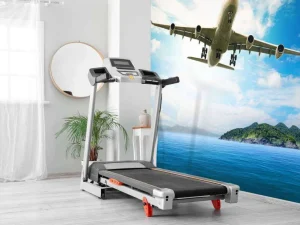 Best Passagiersvliegtuig boven een tropische zee fotobehang Tienerkamer | Transport
