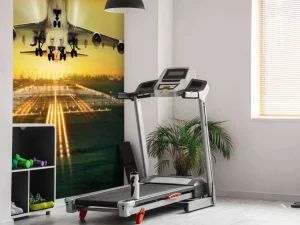 Discount Passagiersvliegtuig stijgt op bij zonsondergang fotobehang Tienerkamer | Transport