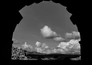 Clearance Patara Antique Theatre in zwart-wit fotobehang Architectuur