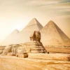 Online Piramiden en de Sfinx fotobehang Architectuur