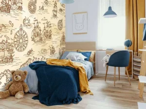 New Piratenkaart fotobehang Kinderkamer | Babykamer