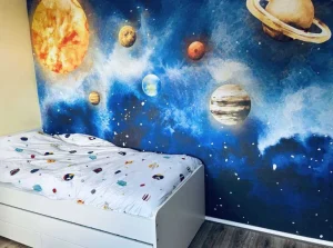 Fashion Planeten in de ruimte Kinderkamer