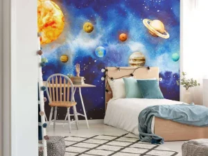 Fashion Planeten in de ruimte Kinderkamer
