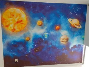 Fashion Planeten in de ruimte Kinderkamer