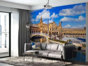Best Plaza de España fotobehang Architectuur