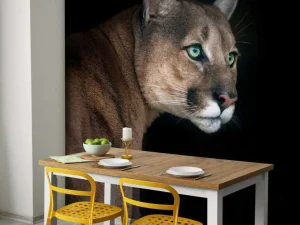Sale Poema met een zwarte achtergrond fotobehang Dieren