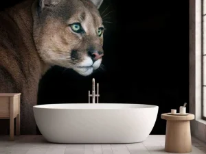 Sale Poema met een zwarte achtergrond fotobehang Dieren