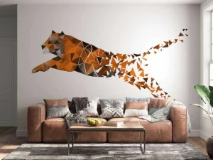 Outlet Polygoon tijger fotobehang Tienerkamer | Kunst & Design